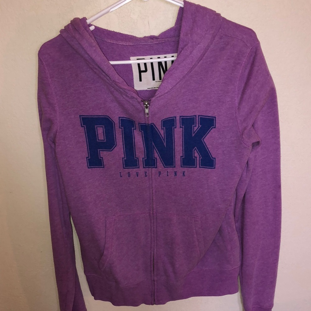Pink zip up